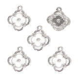 20Pcs Four-Leaf Clover Inlay Pendants for DIY Necklaces Bracelets Jewelry Making Keychains and Bag Charms W765