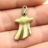 5pcs 14x27mm 2 Colors Antique Bronze Color Antique Silver Color Ghost Charms For DIY Jewelry Making
