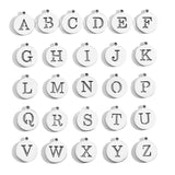 5pcs Stainless Steel Necklace Fashion Gold Color Initial Charms Metal Round A To Z Letters For Women Single Name Jewelry Gifts