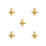 50Pcs Alloy Four-Pointed Star Charms for Jewelry Making DIY Necklaces Bracelets Earrings Keychains and Other Accessories L352