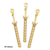 Ancient gold 10PCS 16 Styles Mixed Alloy Charms Knight Sword Knife Gun Bow Weapons Pendant For DIY Handmade Jewelry Material