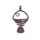 1pcs 126x67mm 2 Colors Antique Bronze Color Antique Copper Color Fish Bone Charms For DIY Jewelry Making