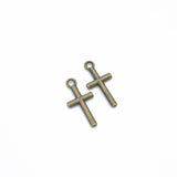 80pcs 6color cross Charm for Earring necklace Metal Pendant Fit bracelet necklace earring Jewelry making 18*9mm T56