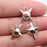 5pcs 18x15x13mm 5 Colors Meteor Hammer Pendant, Nail Ball Charms For DIY Jewelry Making