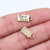 40pcs 15x7mm 2 Colors Antique Silver Color Antique Gold Color Hand Made Charms For DIY Jewelry Making