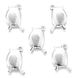 10pcs 6 color Tibetan Silver Plated Pendant Antique bird Charms Jewelry Making DIY Handmade Craft 19*11mm D526