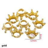 20pcs 7 colors Crown Charms Pendants for Bracelet Necklace DIY Jewelry Making Finding Accessories 12*6mm N202
