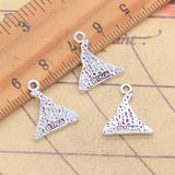 20 piezas dijes ETNA montaña volcánica 17x15mm colgantes de Color plata antigua fabricación DIY joyería tibetana hecha a mano