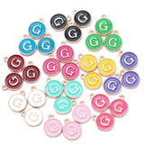 YuenZ  A-Z KC gold color letter DIY accessories enamel alphabet charms alloy small pendant for bracelet 15*13mm W85