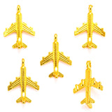 20pcs 5 colors aircraft Charms Zinc alloy Pendant for Necklace earring Pendant DIY Handmade Jewelry 23*15mm J175