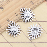 20 piezas dijes sol 17x15mm colgantes de Color plata tibetana fabricación de joyería antigua artesanía hecha a mano DIY