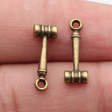 20pcs 18x6.6x3.6mm 3 Colors Antique Bronze Color Antique Silver Color Antique Gold Color Judge'S Gavel Charms