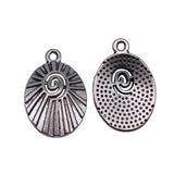 20pcs 20x13mm 2 Colors Antique Silver Color Antique Gold Color Radial Swill Charms For DIY Jewelry Making