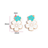 10pcs various styles Enamel Alloy flower Charm Earring Pendant DIY Keychain Necklace Jewelry Accessories W494