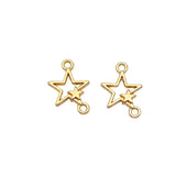 40pcs 15x11mm 2 Colors Star Connector Five-Pointed Star Connector For DIY Jewelry Making Handmade Jewelry Findings