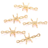 10pcs 3 styles 3D Thorns Metal Connectors Pendant Gothic Necklace Bracelet DIY Thorns Charms Jewelry Handicraft Making B200