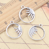 20 piezas dijes sol 20x18mm colgantes de Color plata tibetana fabricación de joyería antigua artesanía hecha a mano DIY