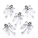 15pcs 25*15 mm Zinc Alloy Charms Antique Silver Plated National Emblem of Ukraine Jewelry Findings Accessories Fit Jewelry DIY