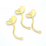 10pcs 4 Color Small saplings Charm for Bracelet Necklace earring DIY Handmade Jewelry Accessories 33*15mm Q265