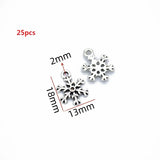 10-30pcs Christmas style charm snowman Santa Claus Gift box for Earring necklace Pendants DIY Handmade Craft Jewelry Making