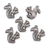 10pcs Squirrel Charms Tibetan Silver Bronze Pendants Antique Charm Jewelry Making DIY Handmade Craft 21*18mm D984