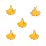 10pcs Resin Leaf Charms Maple Leaf Ginkgo Leaf Pendants Jewelry Making Materials Keychain Charms Earrings Necklace Accessories