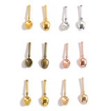 50pcs 6 Colors Mini tableware Spoon fork Dining knife Charms DIY Clothing luggage accessories Jewelry Making 21*3mm J511