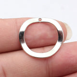 20pcs 25x24mm 5 Colors Irregular Hollowed-Out Circular Charms For DIY Jewelry Making