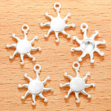 20pcs 5 colors alloy sun Charm Hollow Pendant For DIY Necklace Bracelet Earrings Jewelry Crafts Making Accessories 19*16mm L224
