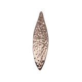 2pcs 85x20mm 4 Colors Kc Gold Color Hammered Large Leaf Pendant