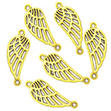 30pcs  7 color wing connect Charms Necklace Pendant Bracelet Jewelry Making Handmade Crafts diy Supplies 25*10mm