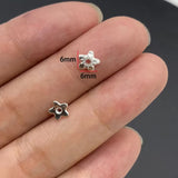 20-40pcs silver Alloy Flower Holder Partition Bead Cap Bead Holder Cap DIY Step Shaking Hairpin Hairpin Crown Accessories V149