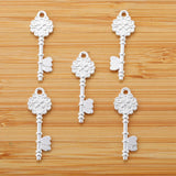 20 pcs 6 colors key Charms Pendants For Necklace Bracelet Jewelry Making DIY Handmade 34*11mm O236