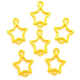 40pcs 6Color Double hole star Charms For Bracelet Earring necklace Pendants DIY Handmade Jewelry Accessories Making 15*12mm L343