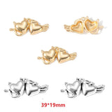5pcs 2 colour Heart shaped Cross Charms Halloween Charms DIY Handmade Necklace Bracelet Earrings Jewelry Accessories W273