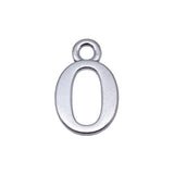 10pcs 26x16mm 1 Colors Antique Silver Color Number 0 Charms For DIY Jewelry Making