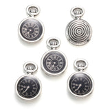 10 pcs Enamel charms antique bronze metal watch pendants fit diy necklace bracelet charms for Jewelry making W80
