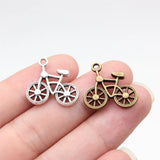 10pcs 20x19mm 2 Colors Antique Bronze Color Antique Silver Color Bicycle Charms For DIY Jewelry Making