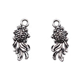 40pcs 17x7mm 3 Colors Antique Silver Color Antique Gold Color Gold Color Chinese Style Goldfish Charms