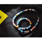 200pcs 4mm Glass Cat Eye Beads Multicolor Loose Spacer Beads for Jewelry Making DIY Cute Bracelets Necklace Crafts Supplies Z8