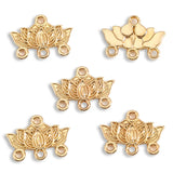 30Pcs 5 Colors lotus connector charm For Bracelets Necklaces earrings Pendant Diy Handmade Jewelry Making 16*12mm G127