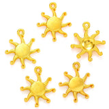 20pcs 5 colors alloy sun Charm Hollow Pendant For DIY Necklace Bracelet Earrings Jewelry Crafts Making Accessories 19*16mm L224