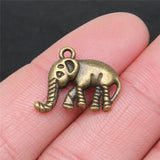 10pcs 20x16x4mm 2 Colors Antique Bronze Color Antique Silver Color Elephant Charms For DIY Jewelry Making