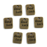 40pcs 6 Colors lucky character tiles Charms For Bracelets Necklace Pendant DIY Handmade Jewelry Making accessories 9*7mm S288