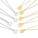 5pcs Stainless Steel 12 constellation charm DIY Jewelry Charms for Necklace Making Pendant Never Fade 15*17mm L409