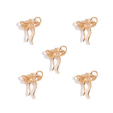 20pcs 6 colors alloy bow Charm Hollow Pendant For DIY Necklace Bracelet Earrings Jewelry Crafts Making Accessories 22*17mm N186