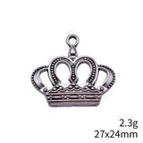 10pcs 27x24mm 3 Colors Antique Bronze Color Antique Silver Color Antique Gold Color Imperial Crown Charms