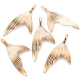 15pcs 6 colors 29X15mm Tail Fish Charms Alloy Metal Mermaid Pendant For DIY necklace earringHandmade Jewelry Accessories Making