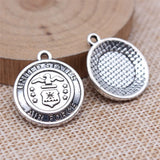 5pcs 20x23mm Antique Silver Color U.S. Army Police Identification Signage For DIY Jewelry Making