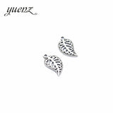 30pcs 7 Color Antique Silver color Small tree leaf Charms Metal Alloy Jewelry Diy Accessories 19*10mm Q323